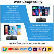 BOYA – Microphone Lavalier sans fil, pour iPhone, iPad, Android, Xiaomi, Huawei, enregistrement Audio et vidéo en direct, nouveauté BY-V