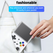 ANBERNIC – jeu portable rétro RG353V, 3.5 pouces, 640×480, avec poignée, lecteur 48199, Android 11, Linux OS HD, simulateur intégré, 20 pièces