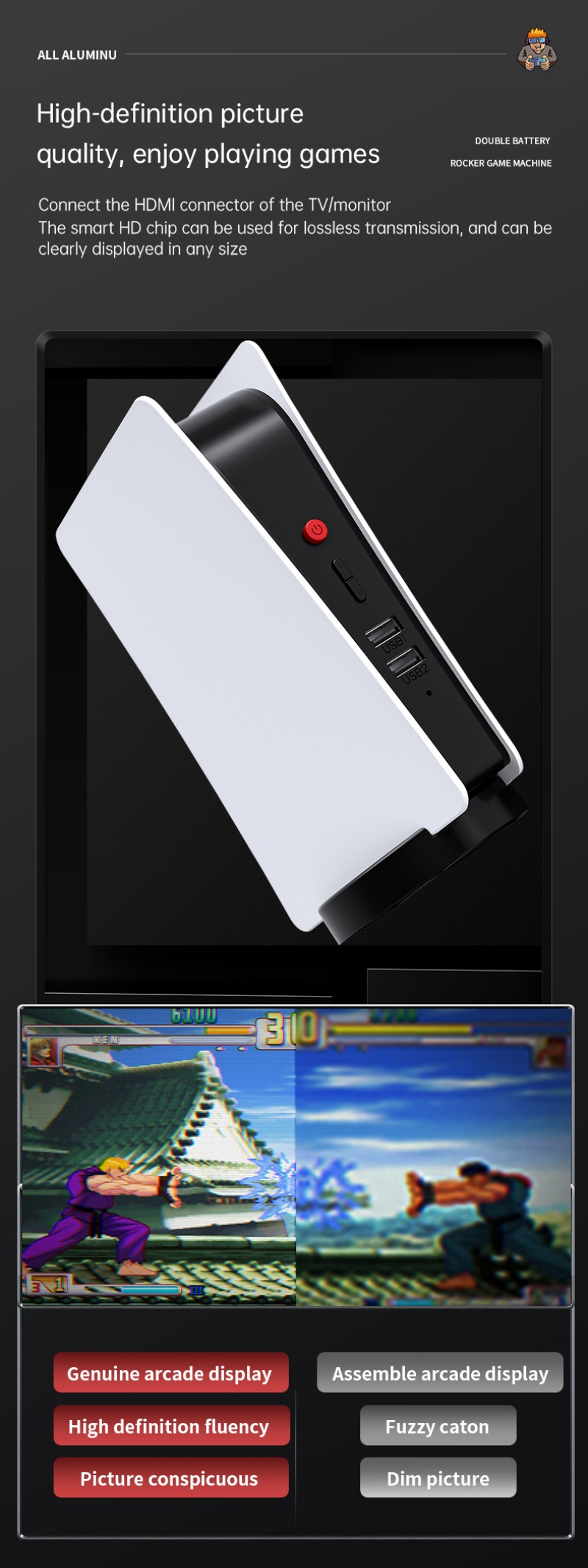 Console de jeu vidéo 4K avec 2 manettes sans fil, 128G, 20000 + jeux rétro classiques, Box TV, pour PSP, c3, FC, MD, Arcade Console de jeu vidéo 4K avec 2 manettes sans fil, 128G, 20000 + jeux rétro classiques, Box TV, pour PSP, c3, FC, MD, Arcade