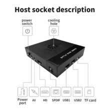 Console de jeu Super Box X6S, sortie HD 4K, carte TF de 256 go, plus de 70000 jeux pour PSP, multijoueur, édition maison