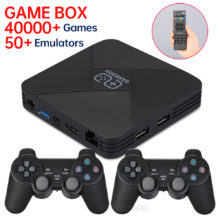 Console de jeu vidéo sans fil 4K, double système, avec 40000 jeux inclus, 128 ghz, compatible NDS/PS1/PSP/N64