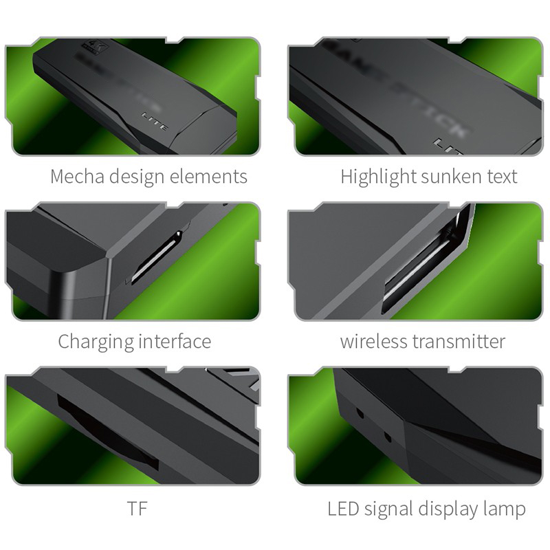 Console de jeux vidéo Stick Lite 4K 64G intégrée 10000 jeux rétro portable TV Console de jeux sans fil pour GBA jeu d'enfant