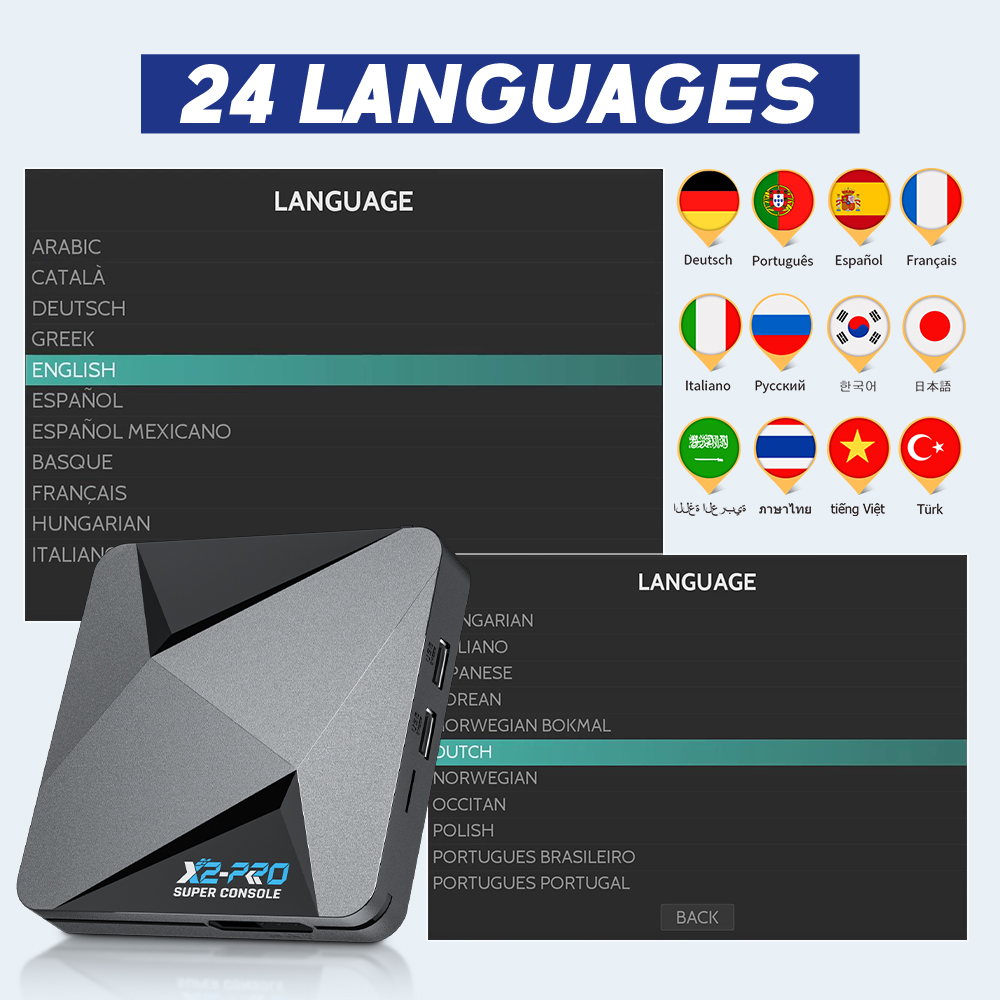 Console de jeu rétro X2 PRO pour PSP, PS1, Sega Saturn, N64, DC, 100000 + jeux classiques, TV Box 4K HD, lecteur double Wifi