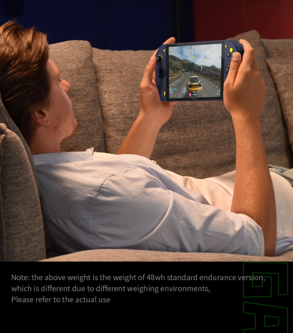 AOKZOE – Console de jeu portable A1, 8 pouces, ordinateur portable, AMD Ryzen 7 6800U, Mini PC de jeu, DDR5, 32 go, 2 to de SSD, wi-fi 6, écran tactile