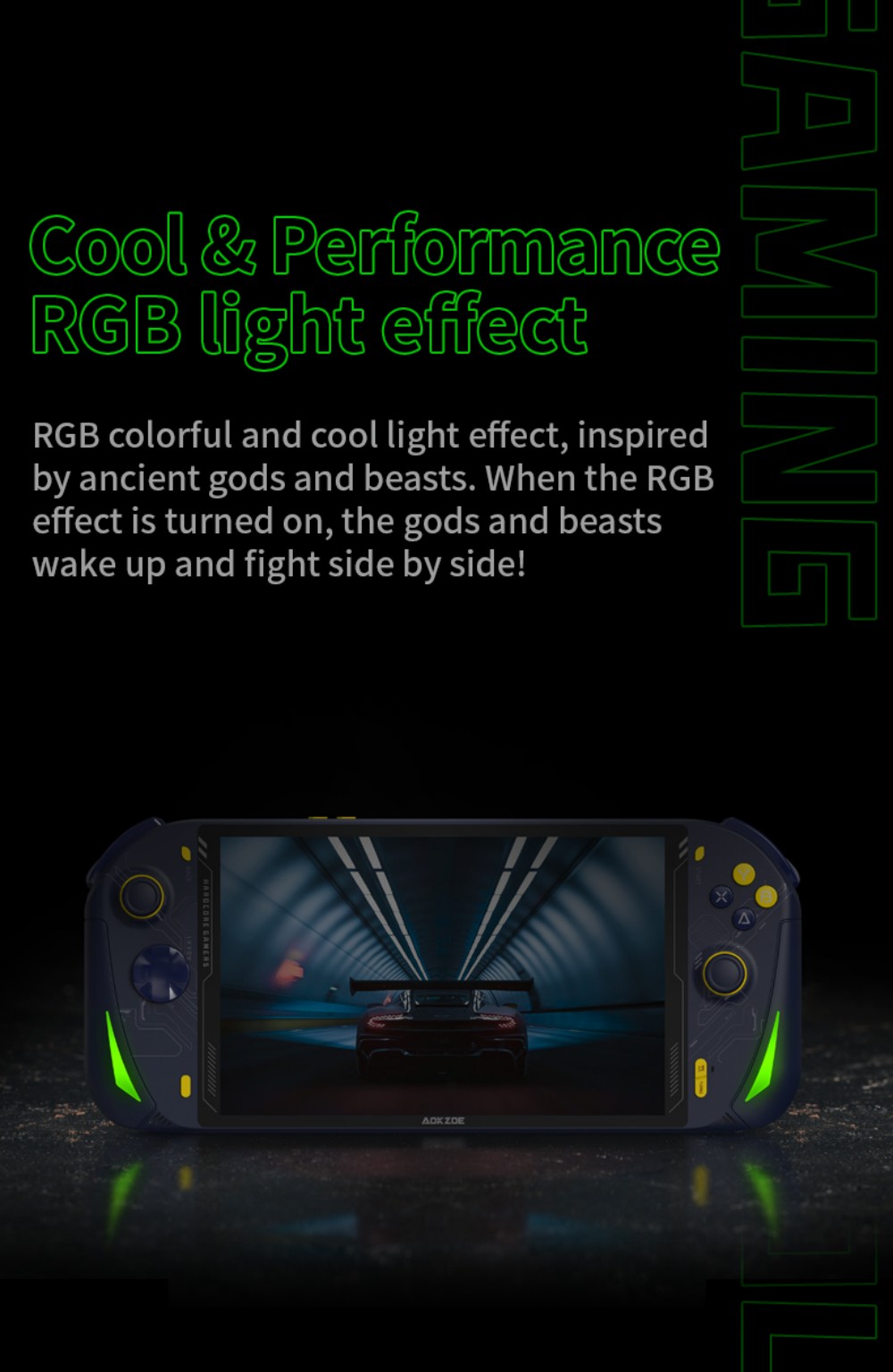 AOKZOE – Console de jeu portable A1, 8 pouces, ordinateur portable, AMD Ryzen 7 6800U, Mini PC de jeu, DDR5, 32 go, 2 to de SSD, wi-fi 6, écran tactile