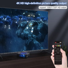 TSINGO – Console de jeux vidéo Super X Pro Max TV 4K HD, double système S905X CPU 70000 + jeux 50 + émulateurs pour PSP/PS1/N64/DC