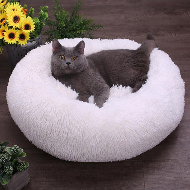 Coussin peluche pour animaux de compagnie, accessoire de maison, lit pour grands chiens, chat, labrador, tapis super doux