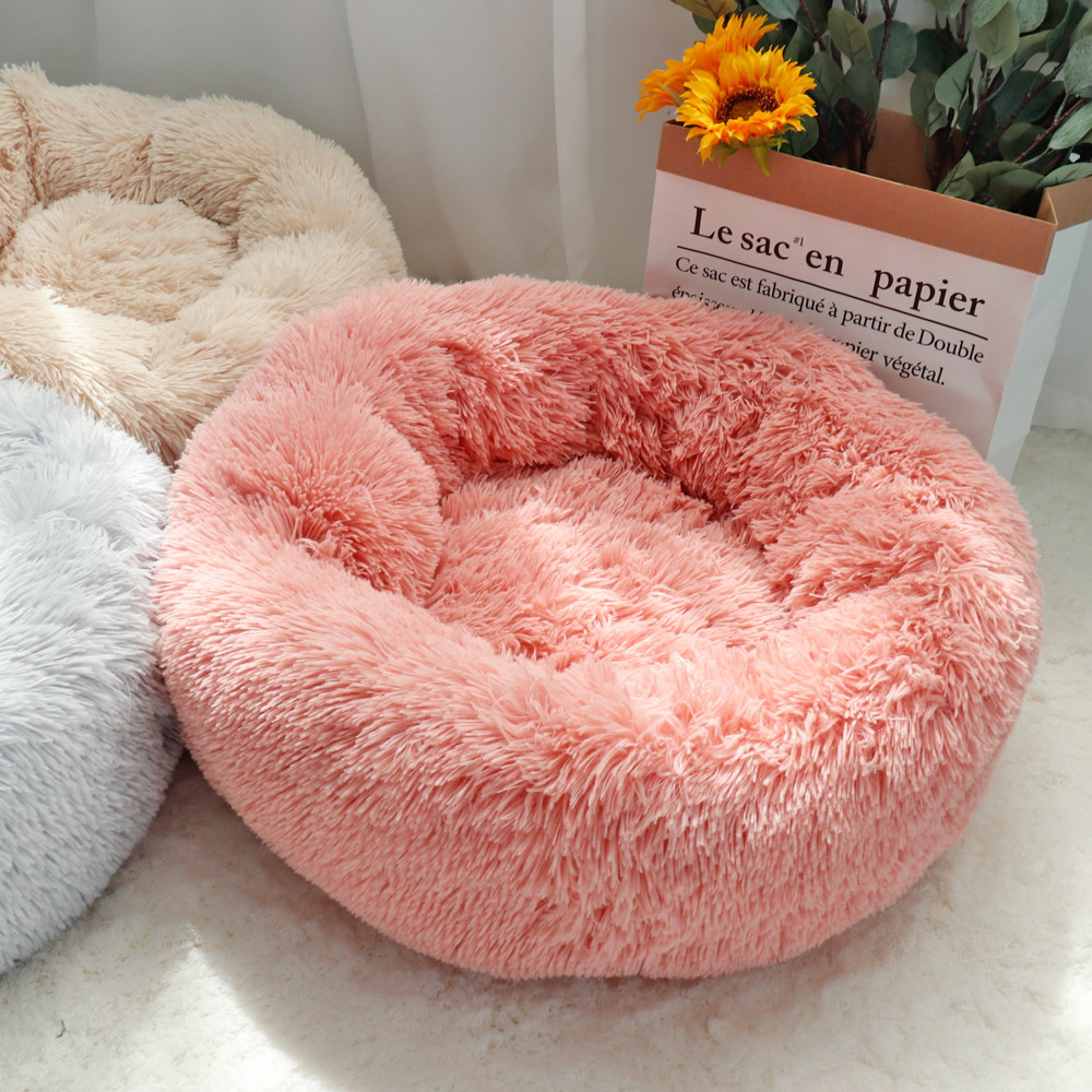 Coussin peluche pour animaux de compagnie, accessoire de maison, lit pour grands chiens, chat, labrador, tapis super doux