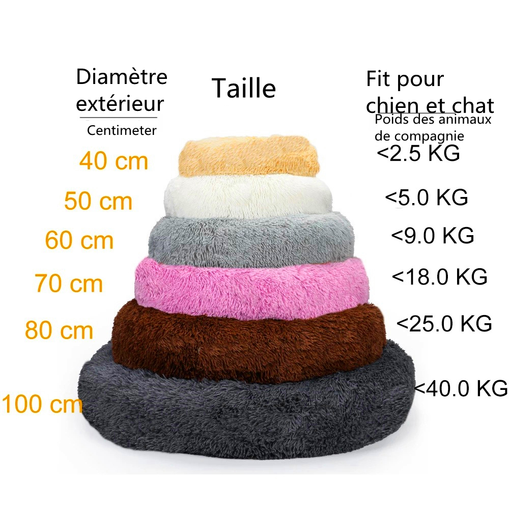 Coussin peluche pour animaux de compagnie, accessoire de maison, lit pour grands chiens, chat, labrador, tapis super doux