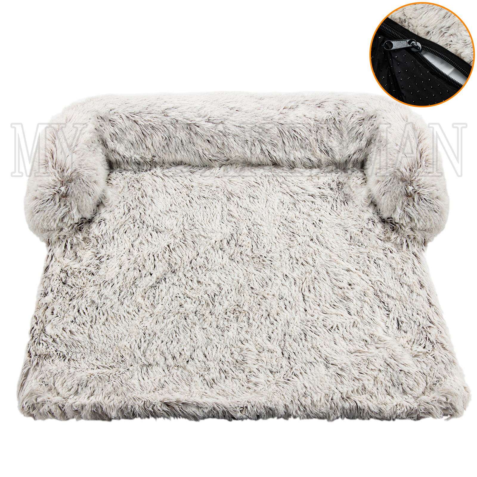 Grand canapé pour animaux de compagnie, lit pour chiens et chats, apaisant, nid chaud, lavable, doux, tapis de protection
