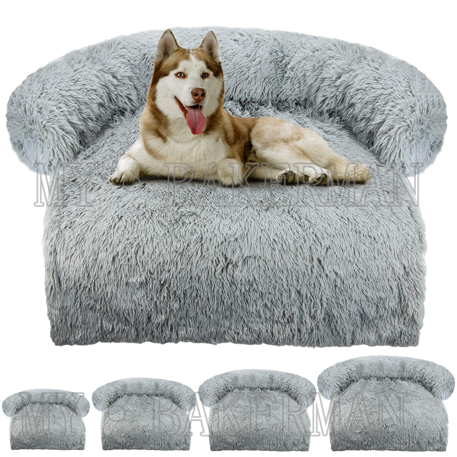 Grand canapé pour animaux de compagnie, lit pour chiens et chats, apaisant, nid chaud, lavable, doux, tapis de protection