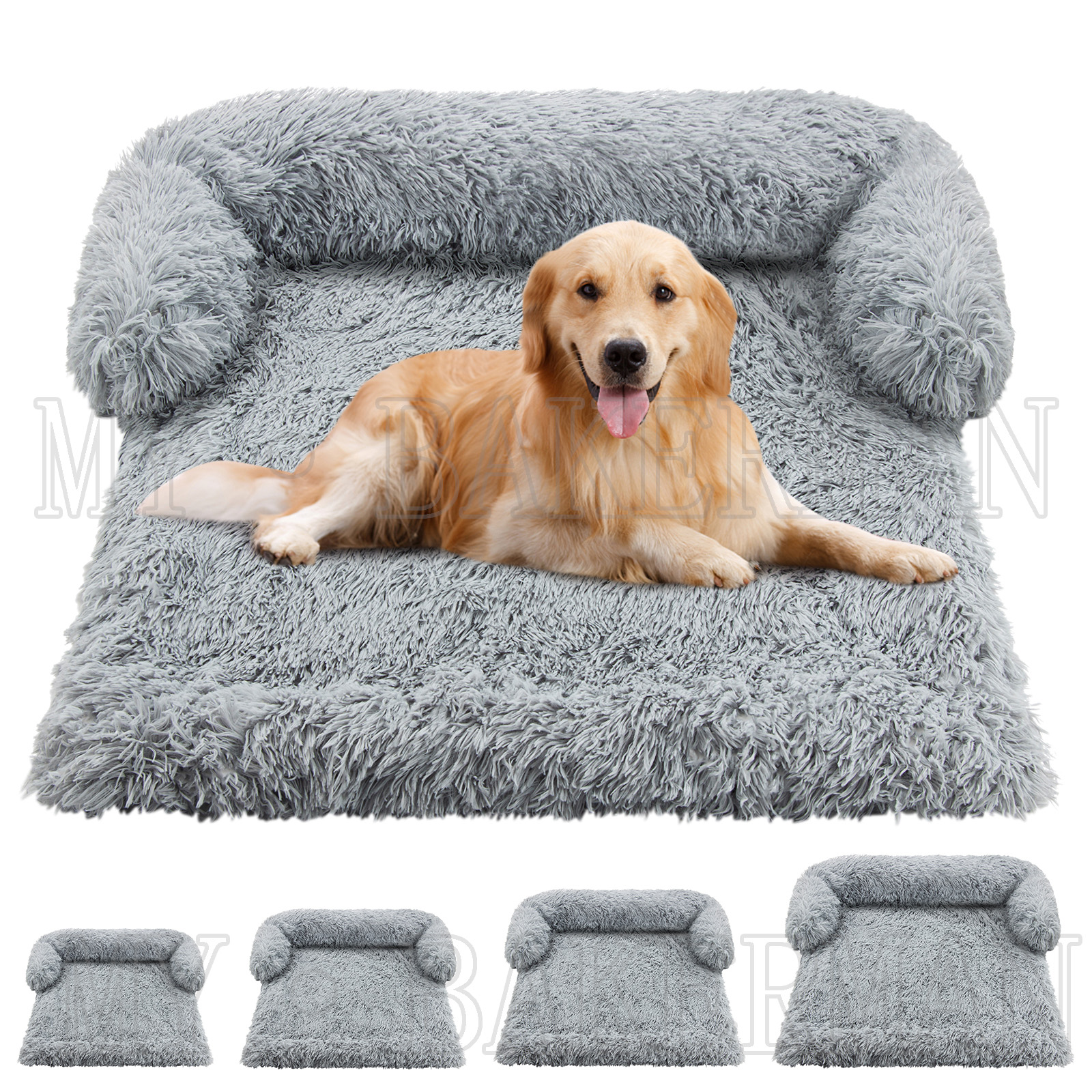 Grand canapé pour animaux de compagnie, lit pour chiens et chats, apaisant, nid chaud, lavable, doux, tapis de protection