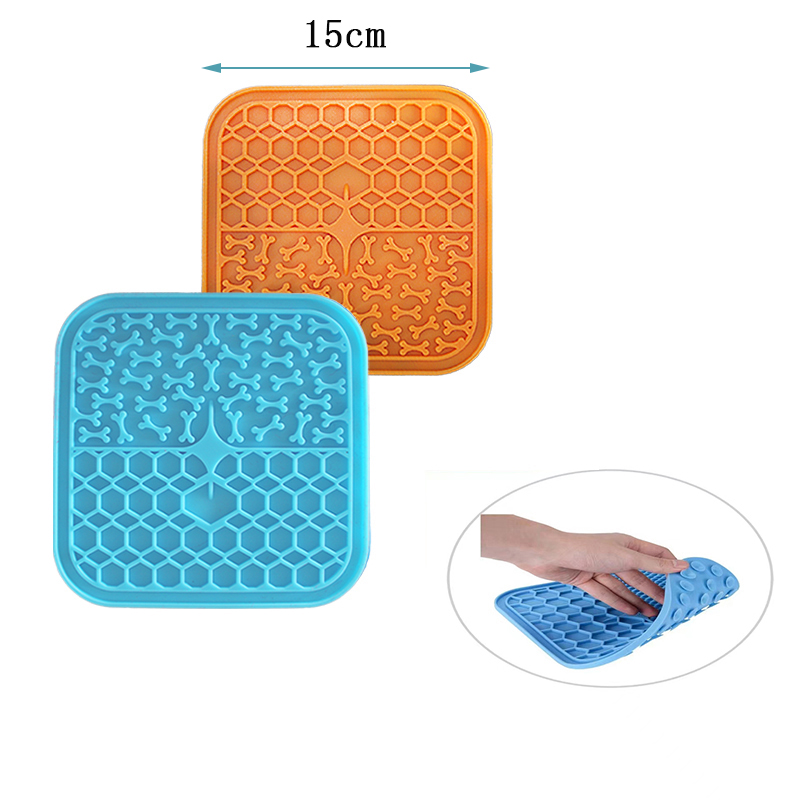 Tapis à lécher en Silicone pour chien, bain au beurre de cacahuètes, alimentation lente, pour chats
