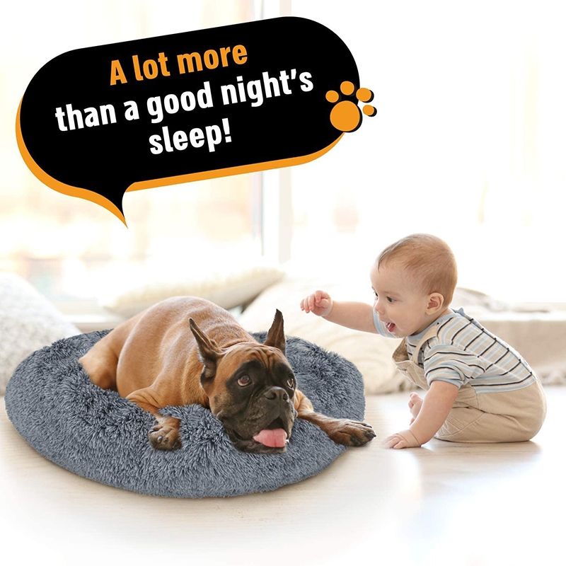 Coussin de lit en peluche pour chien, tapis Long en peluche pour petits et grands chiens, fournitures pour animaux de compagnie, lit chaud d'hiver pour chiot, lit de couchage pour chiens