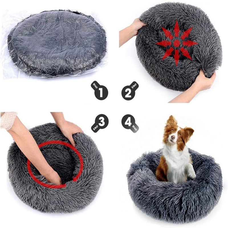 Coussin de lit en peluche pour chien, tapis Long en peluche pour petits et grands chiens, fournitures pour animaux de compagnie, lit chaud d'hiver pour chiot, lit de couchage pour chiens