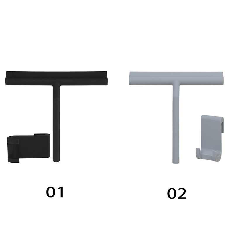 Raclette de douche, essuie-glace en Silicone, brosse de nettoyage à Long manche, essuie-glace miroir de salle de bains, accessoires de nettoyage