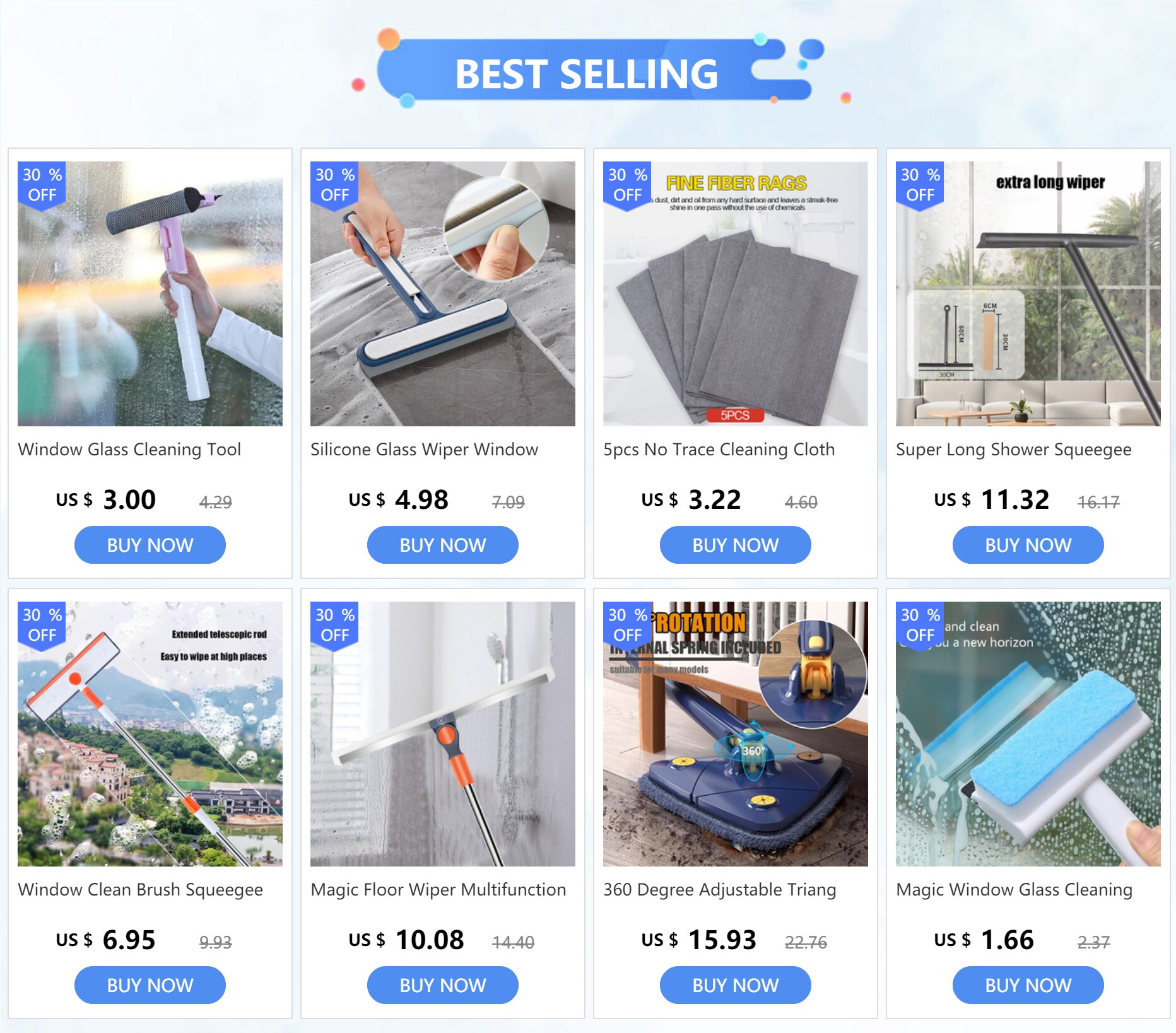 Raclette de douche, essuie-glace en Silicone, brosse de nettoyage à Long manche, essuie-glace miroir de salle de bains, accessoires de nettoyage