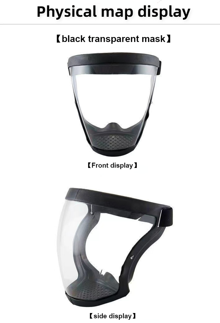 Masque de Protection facial complet, outils de cuisine, coupe-vent, Anti-poussière, lunettes de sécurité anti-éclaboussures, masque facial Transparent avec filtres