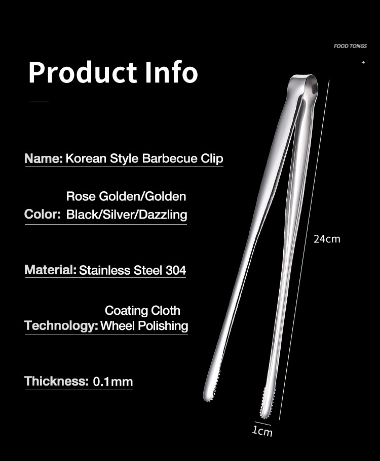 Pince à griller en acier inoxydable, pince à salade de cuisine, pince à aliments pour Barbecue, pince à griller