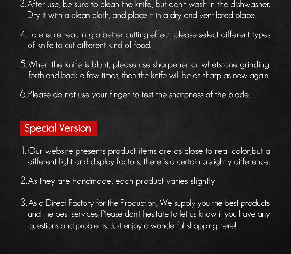 HEZHEN – ensemble de couteaux de Chef en acier