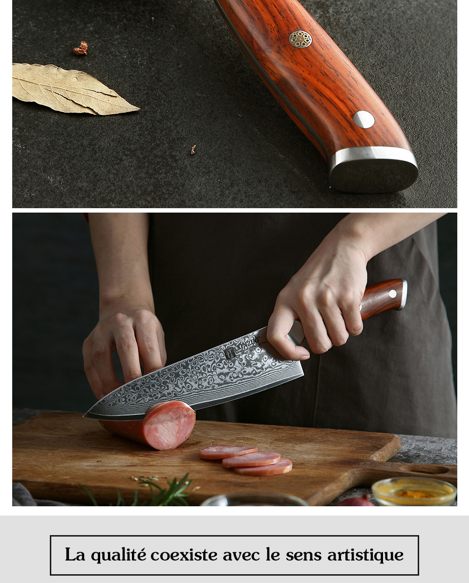 XINZUO couteaux de Chef chinois 8.5