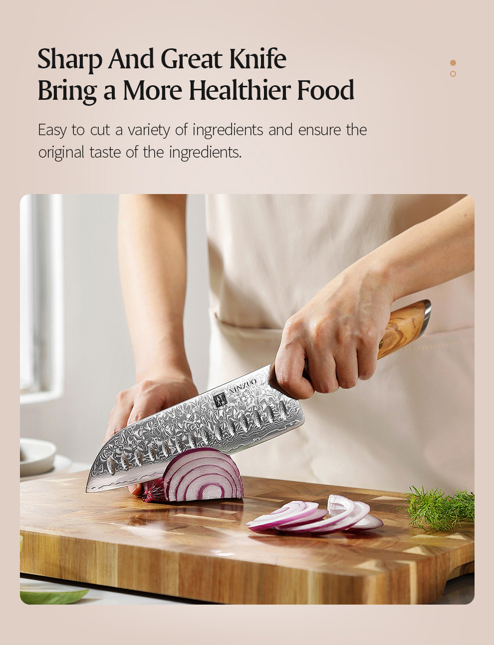 XINZUO couteau Santoku 7 ''pouces 73 couches couteaux à motif en acier véritable damas couteau à légumes professionnel à lame tranchante outil de cuisine