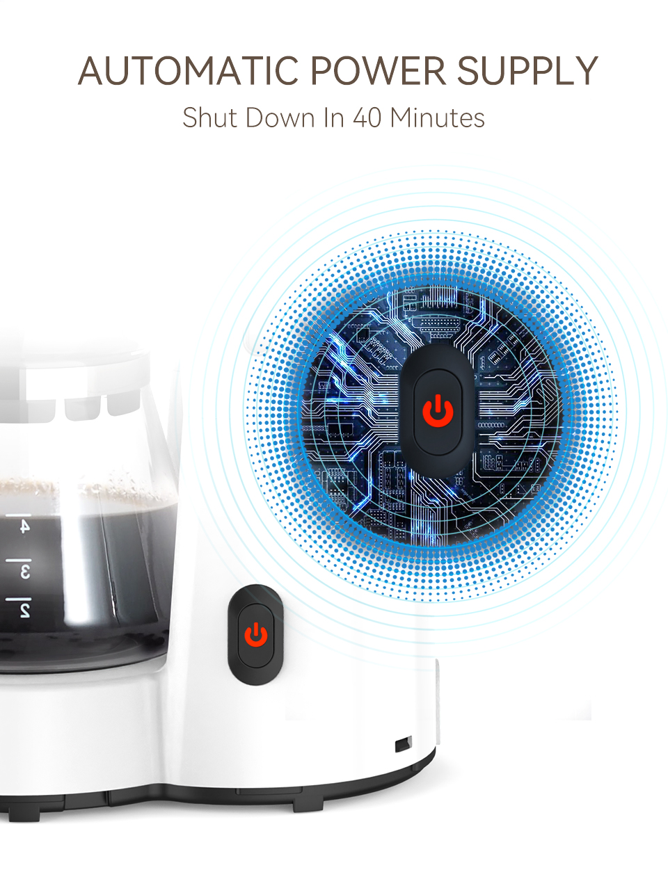 HiBREW – Machine à café 3 en 1 amérique, 750ML, H12, goutte-à-goutte, Pour verser sur la théière en verre