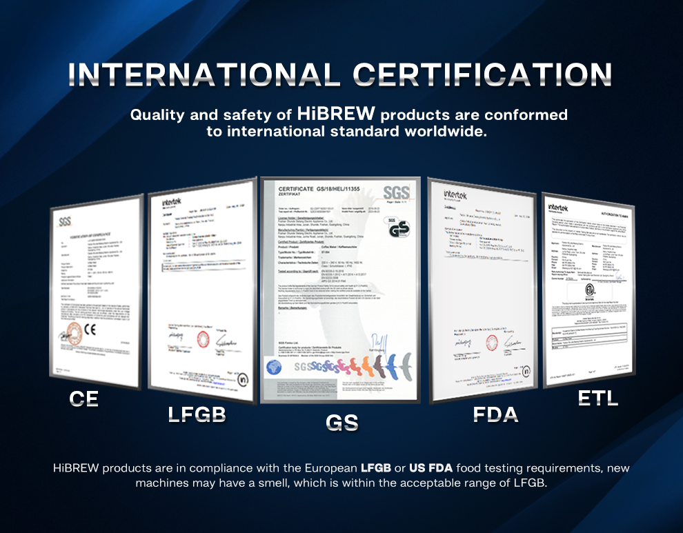 HiBREW – Machine à café 3 en 1 amérique, 750ML, H12, goutte-à-goutte, Pour verser sur la théière en verre