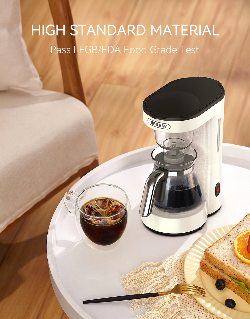 HiBREW – Machine à café 3 en 1 amérique, 750ML, H12, goutte-à-goutte, Pour verser sur la théière en verre