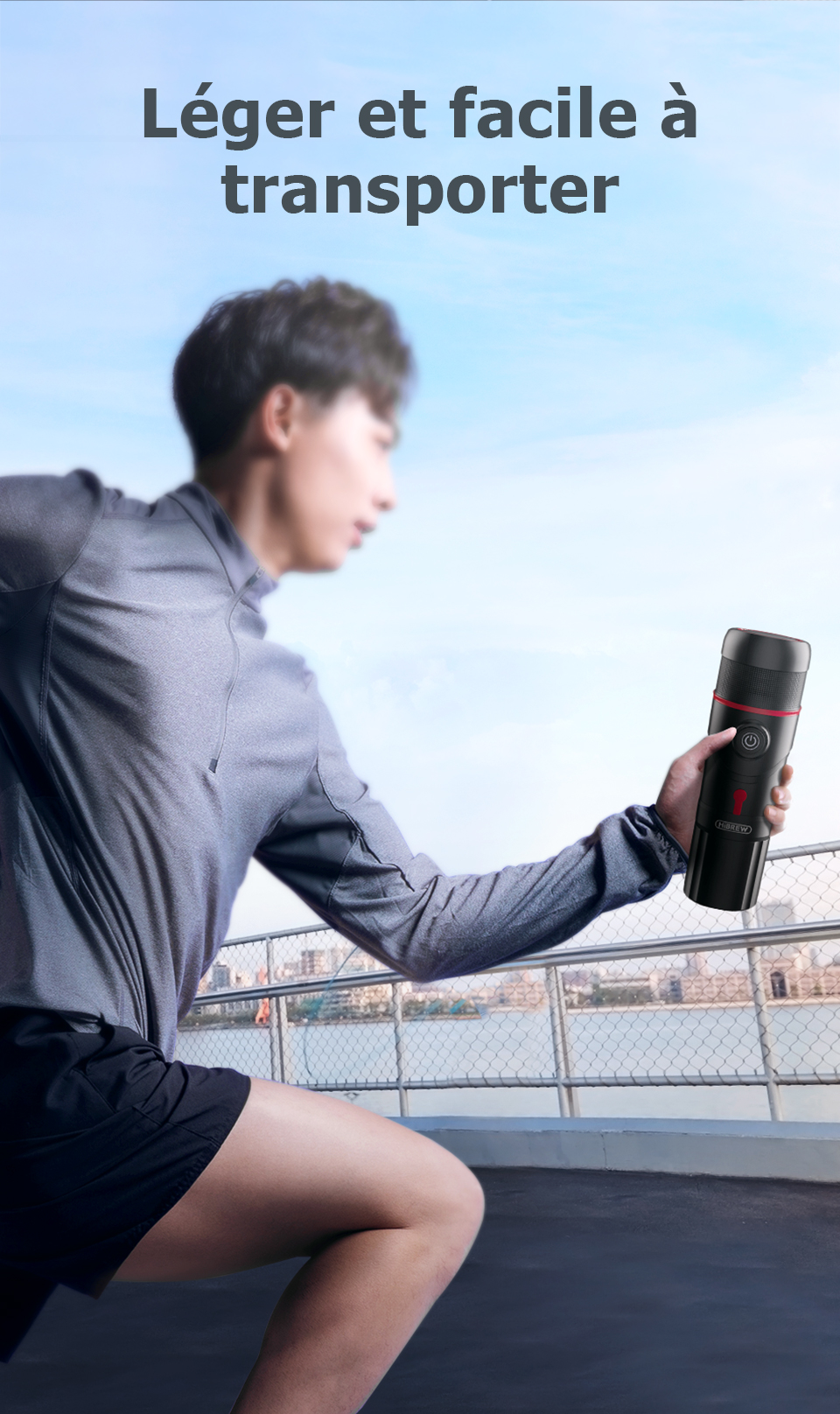 Machine à café Portable HiBREW pour voiture et maison, cafetière Expresso cc 12v pour Capsule de café en poudre H4 nespresso Dolce Pod