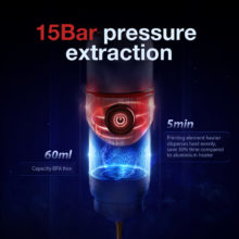 Machine à café Portable HiBREW pour voiture et maison, cafetière Expresso cc 12v pour Capsule de café en poudre H4 nespresso Dolce Pod