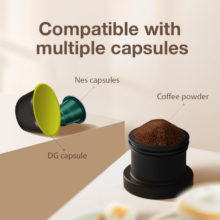Machine à café Portable HiBREW pour voiture et maison, cafetière Expresso cc 12v pour Capsule de café en poudre H4 nespresso Dolce Pod