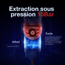 Machine à café Portable HiBREW pour voiture et maison, cafetière Expresso cc 12v pour Capsule de café en poudre H4 nespresso Dolce Pod