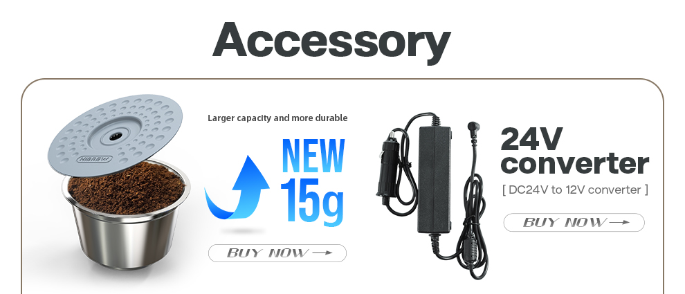 Machine à café Portable HiBREW pour voiture et maison, cafetière Expresso cc 12v pour Capsule de café en poudre H4 nespresso Dolce Pod Machine à café Portable HiBREW pour voiture et maison, cafetière Expresso cc 12v pour Capsule de café en poudre H4 nespresso Dolce Pod