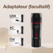 Machine à café Portable HiBREW pour voiture et maison, cafetière Expresso cc 12v pour Capsule de café en poudre H4 nespresso Dolce Pod