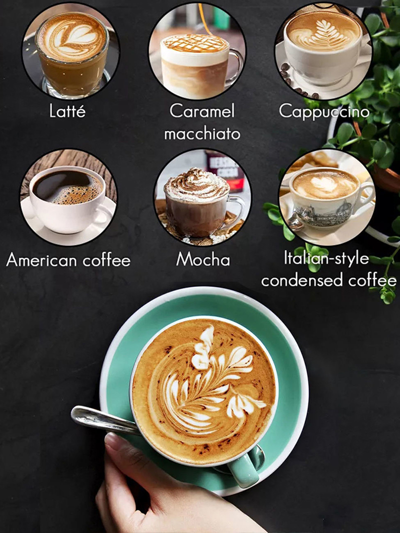 BQZ – Machine à café italienne Vintage, 15 bars, semi-automatique, pour la maison, expresso, avec Cappuccino, Latte et moka