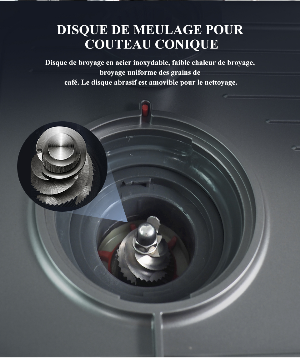 HiBREW – Barista Pro 19bar à expresso, Machine à café de niveau Commercial avec Kit complet pour café hôtel Restaurant H7