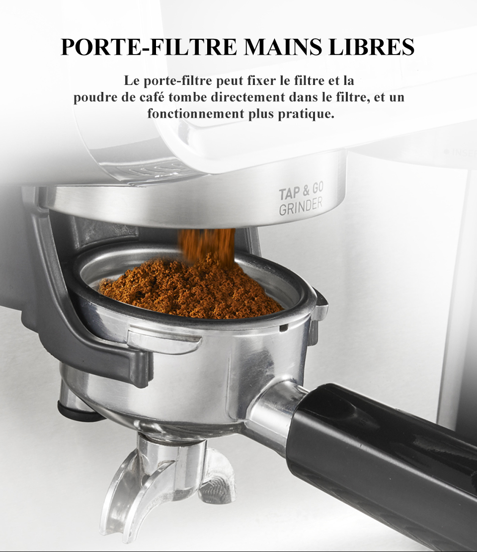 HiBREW – Barista Pro 19bar à expresso, Machine à café de niveau Commercial avec Kit complet pour café hôtel Restaurant H7