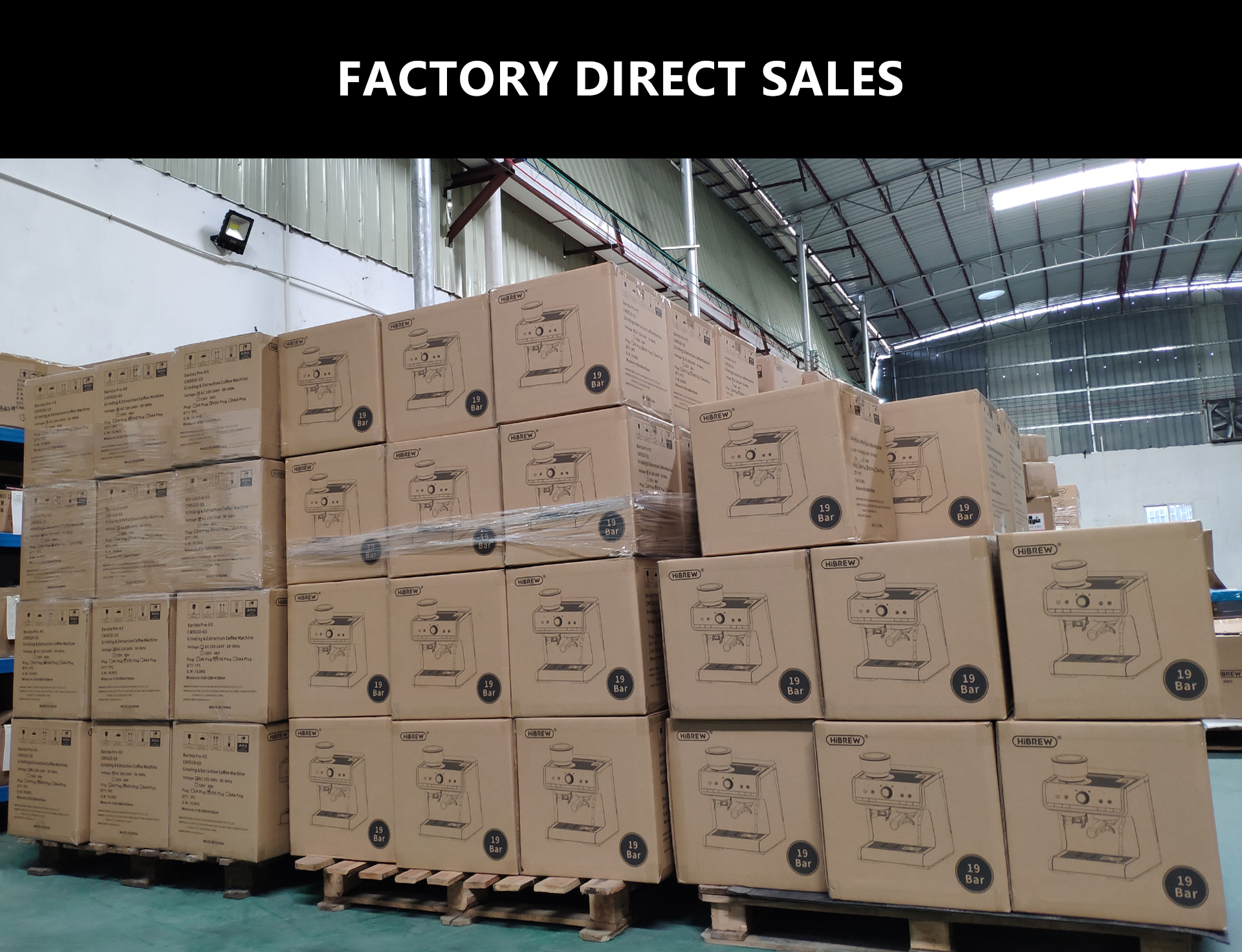 HiBREW – Barista Pro 19bar à expresso, Machine à café de niveau Commercial avec Kit complet pour café hôtel Restaurant H7