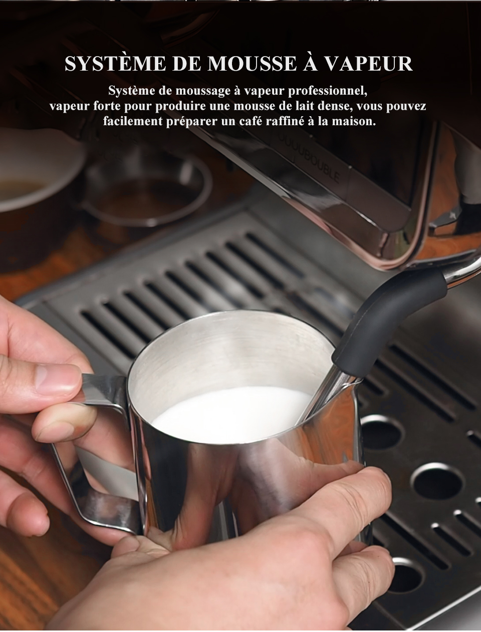 HiBREW – Barista Pro 19bar à expresso, Machine à café de niveau Commercial avec Kit complet pour café hôtel Restaurant H7