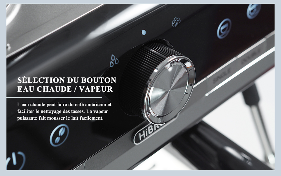 HiBREW – Barista Pro 19bar à expresso, Machine à café de niveau Commercial avec Kit complet pour café hôtel Restaurant H7