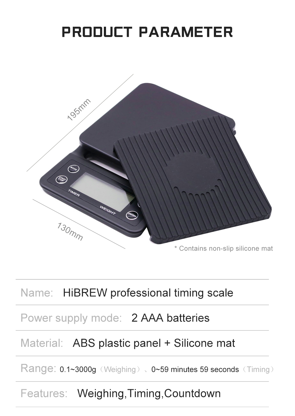 HiBREW – Barista Pro 19bar à expresso, Machine à café de niveau Commercial avec Kit complet pour café hôtel Restaurant H7