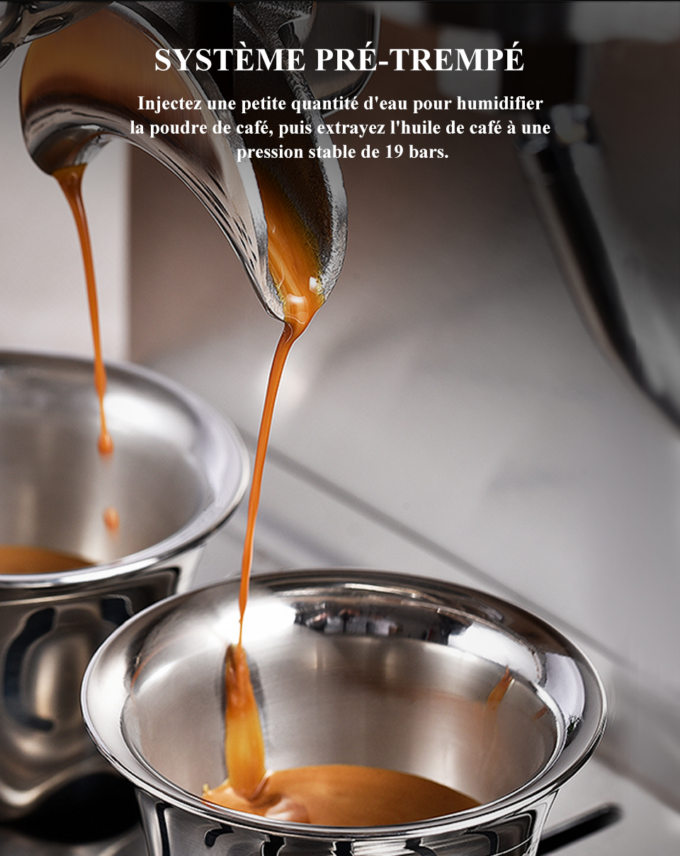 HiBREW – Barista Pro 19bar à expresso, Machine à café de niveau Commercial avec Kit complet pour café hôtel Restaurant H7