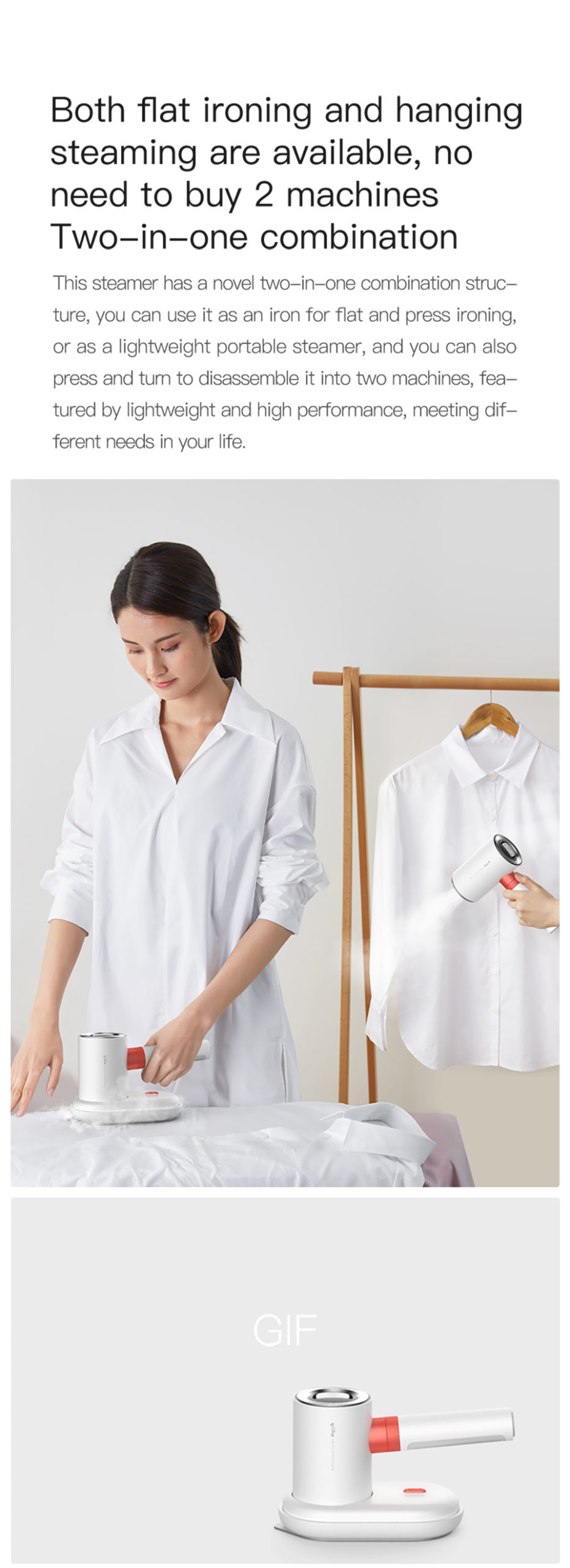 Deerma – fer à vapeur Portable Original HS200