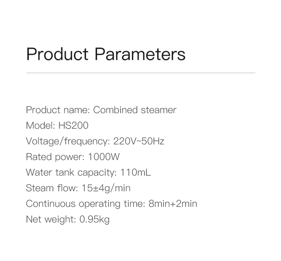 Deerma – fer à vapeur Portable Original HS200