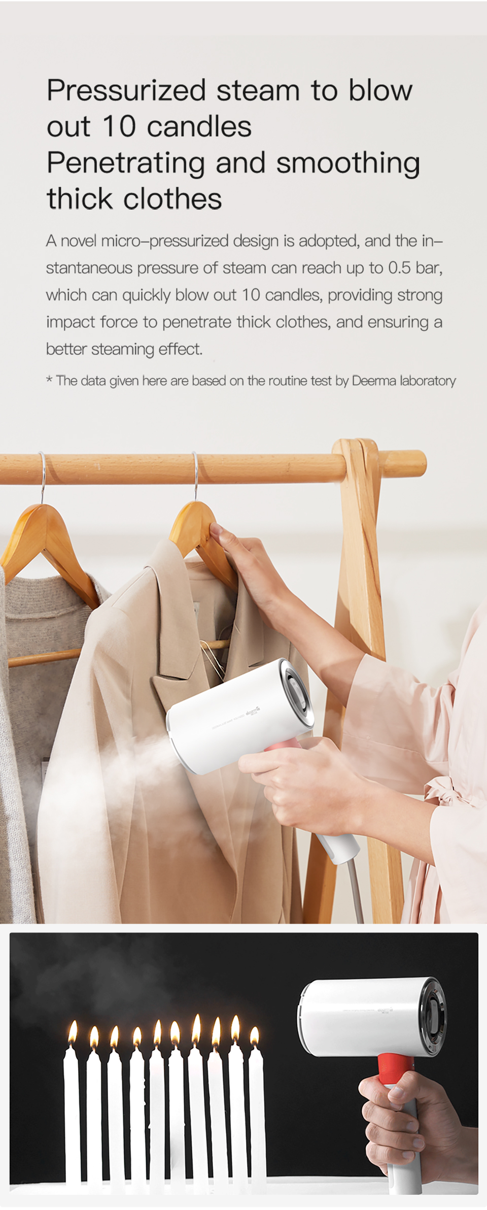 Deerma – fer à vapeur Portable Original HS200