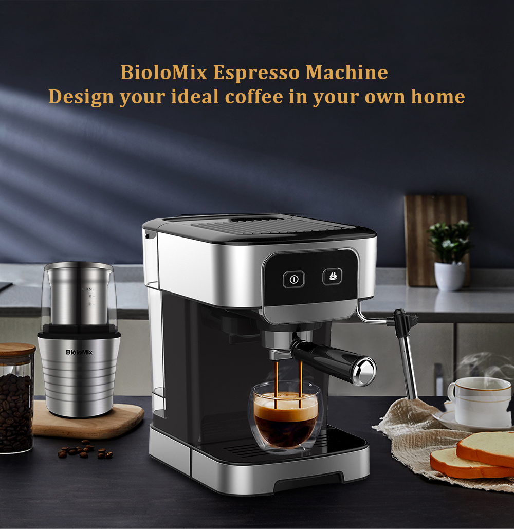 BioloMix – Machine à café expresso 1200W