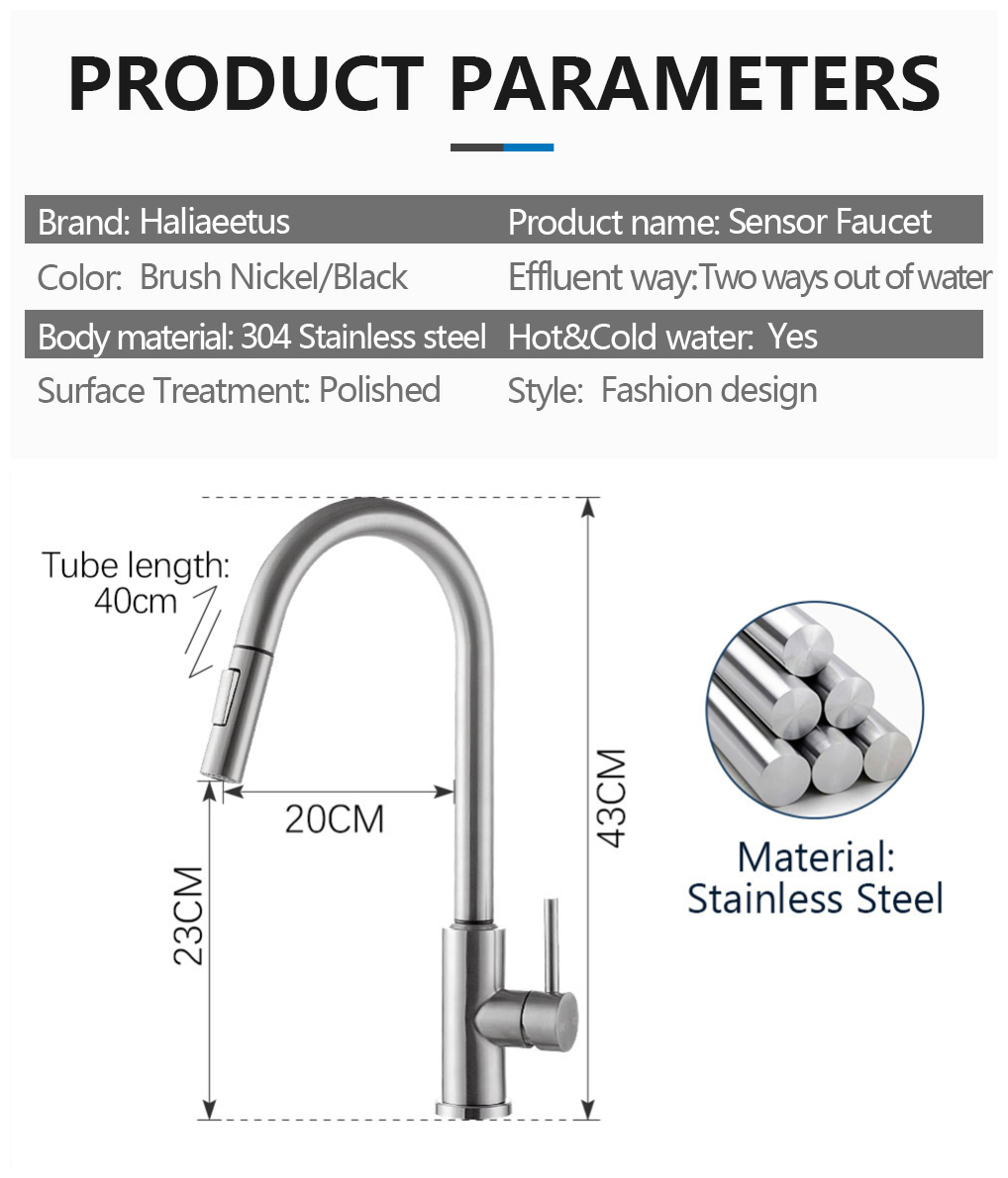 Robinets de cuisine à capteur