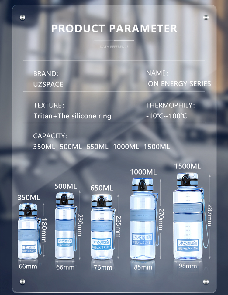 1l 1,5 l 2l bouteille d'eau de sport