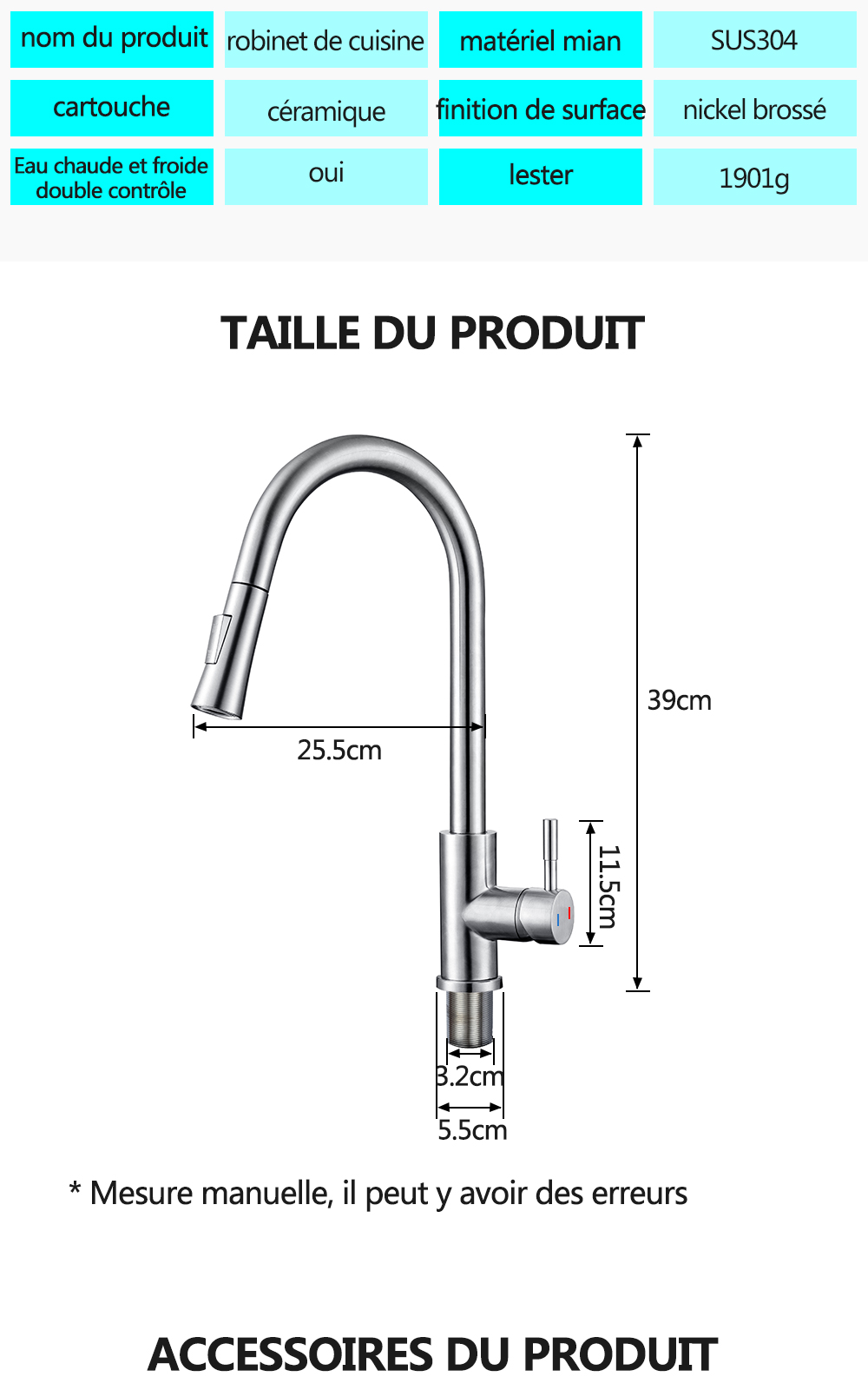 DQOK – robinet de cuisine